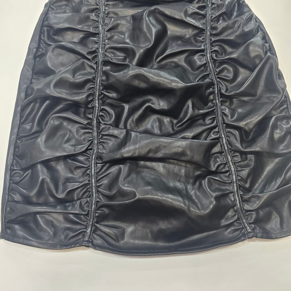 Superdown Lily Ruched Mini Dress in Black - Picture 3 of 15
